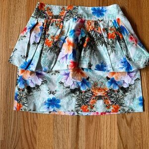 Zara floral peplum Skirt